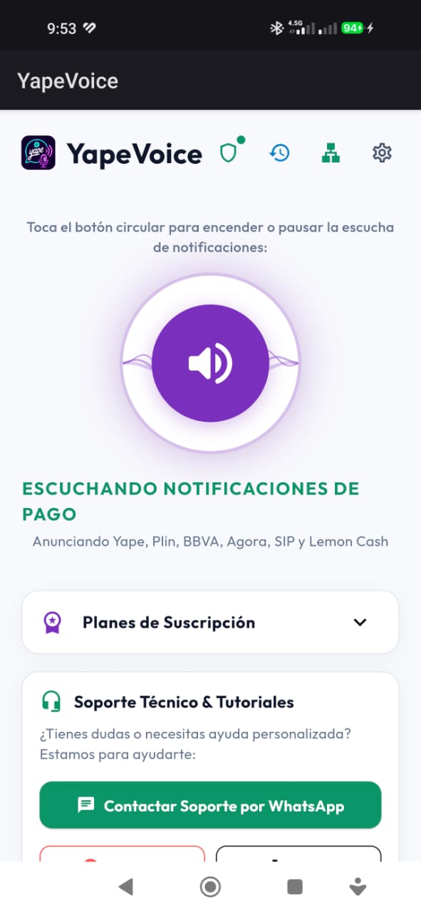 Pantalla Principal
